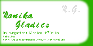 monika gladics business card